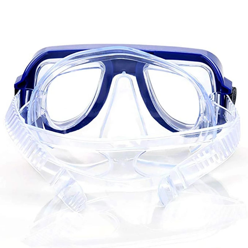 Kids Anti-Fog Diving Mask Set with Breathing Tube - Shockproof Underwater Swimming Goggles with Adjustable Band for Snorkeling