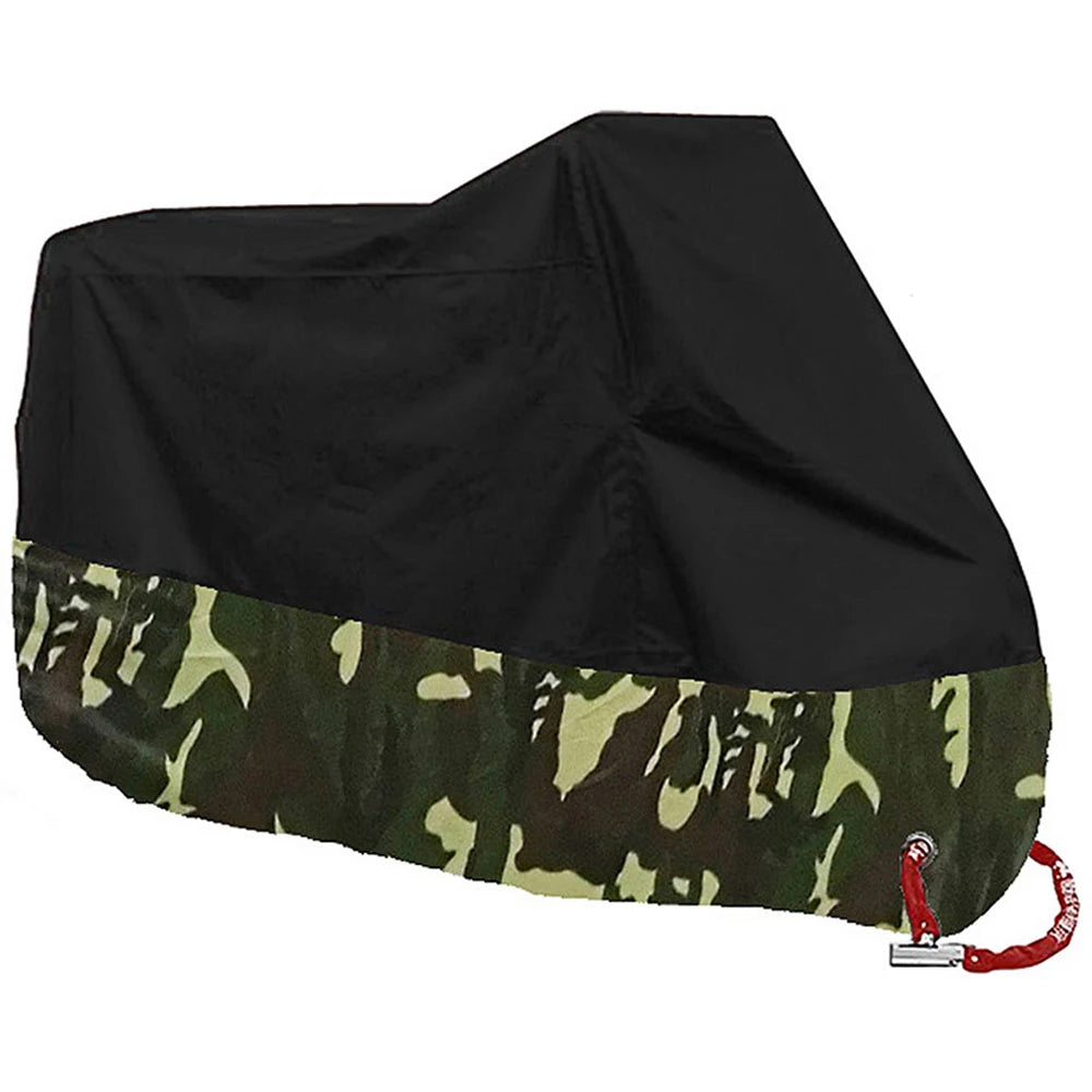 All-Season Waterproof Motorcycle Cover - UV Protection, Dustproof, Indoor/Outdoor for Motorbikes & Scooters