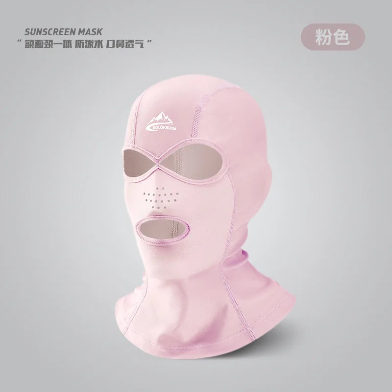 UV Protection Swimming Face Mask - Breathable Diving Cap for Men & Women Beach Sun Protection