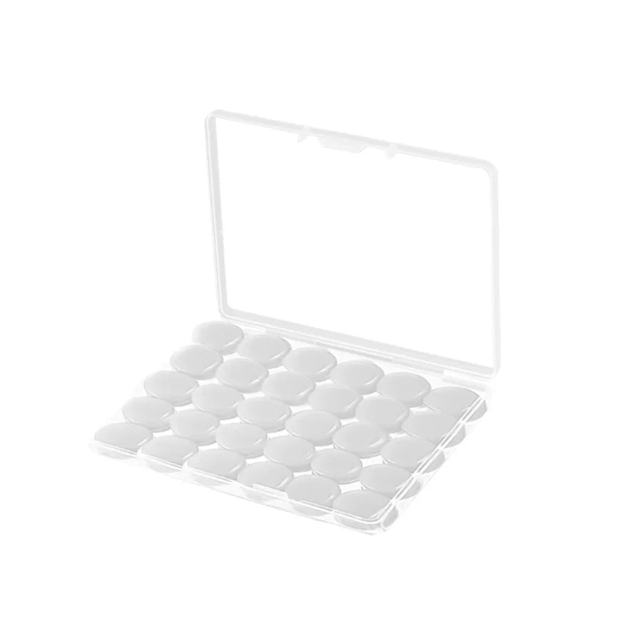 Flexible Silicone Earplugs Set - 30 Pack Reusable Noise Reduction Ear Plugs for Sleep, Swimming, Study & Travel
