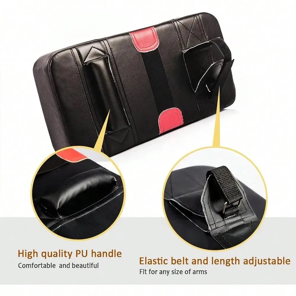 Leather Boxing Foot Target Pads - MMA Muay Thai Kicking Training Equipment for Kids & Adults
