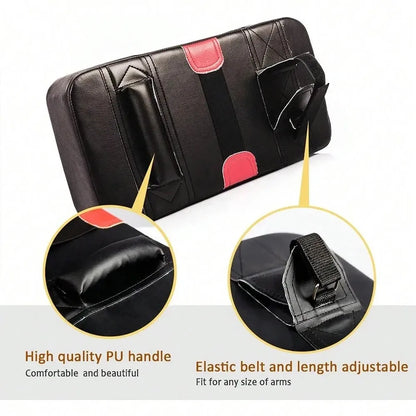 Leather Boxing Foot Target Pads - MMA Muay Thai Kicking Training Equipment for Kids & Adults