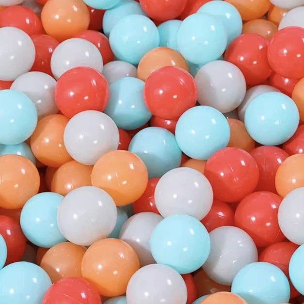 Colorful Ocean Ball Pit Balls - Eco-Friendly Non-Toxic Plastic Play Balls 5.5cm (50pcs Love & Star Shapes)