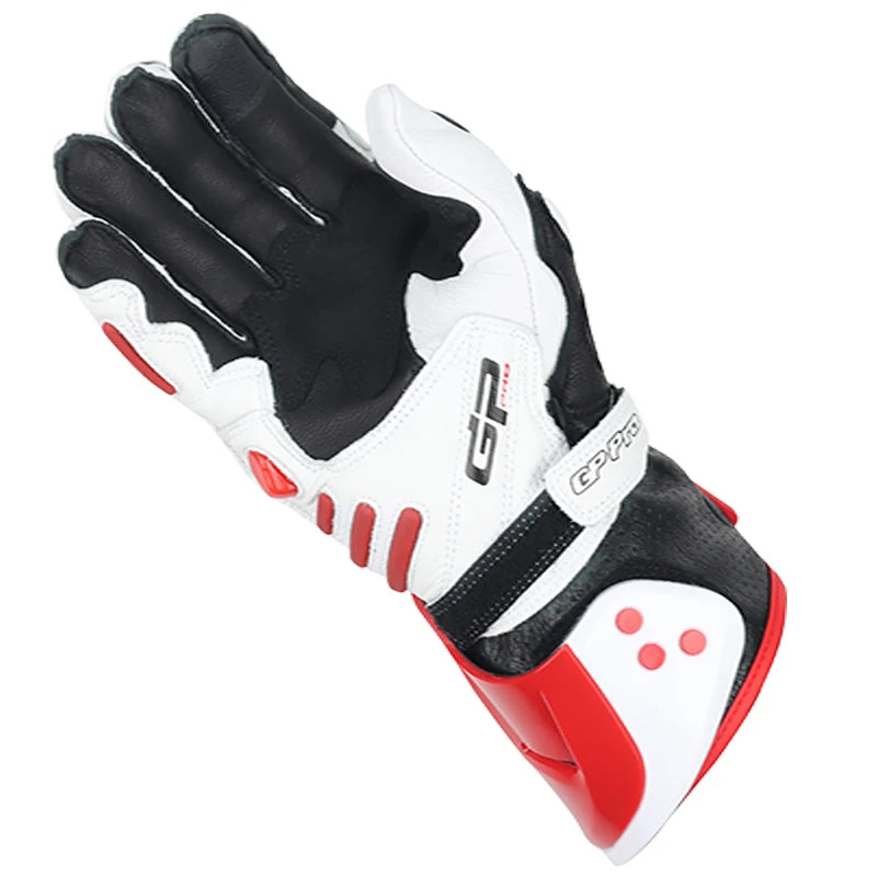 Two-X GP Pro Men's Motorcycle Racing Gloves - Long Leather Sports Protection with Touch Screen