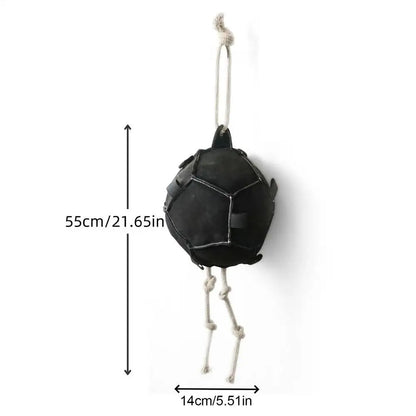 Hanging Hay Feeder Ball - Horse Treat Dispenser Toy for Stress Relief | Carrot Feeding Ball for Horses, Goats & Sheep