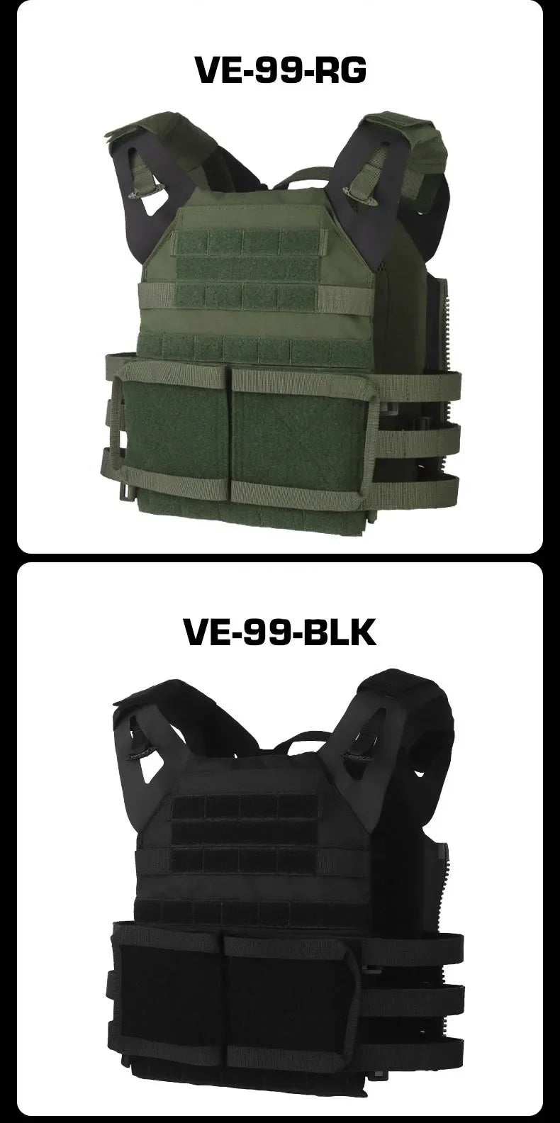 Tactical Sport Vest 2.0 - Breathable Adjustable Quick Release Nylon Carrier for Airsoft, Paintball & Outdoor Training