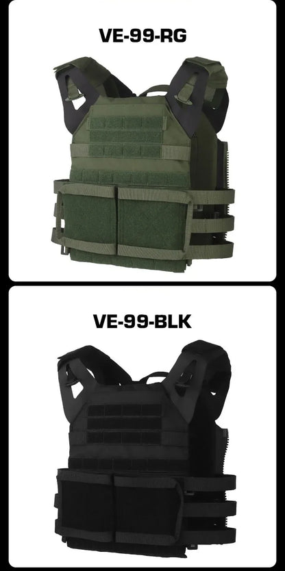 Tactical Sport Vest 2.0 - Breathable Adjustable Quick Release Nylon Carrier for Airsoft, Paintball & Outdoor Training