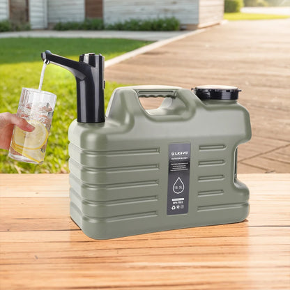 Portable Water Container with Electric Pump - 11L/12L Camping Water Dispenser for Outdoor Use