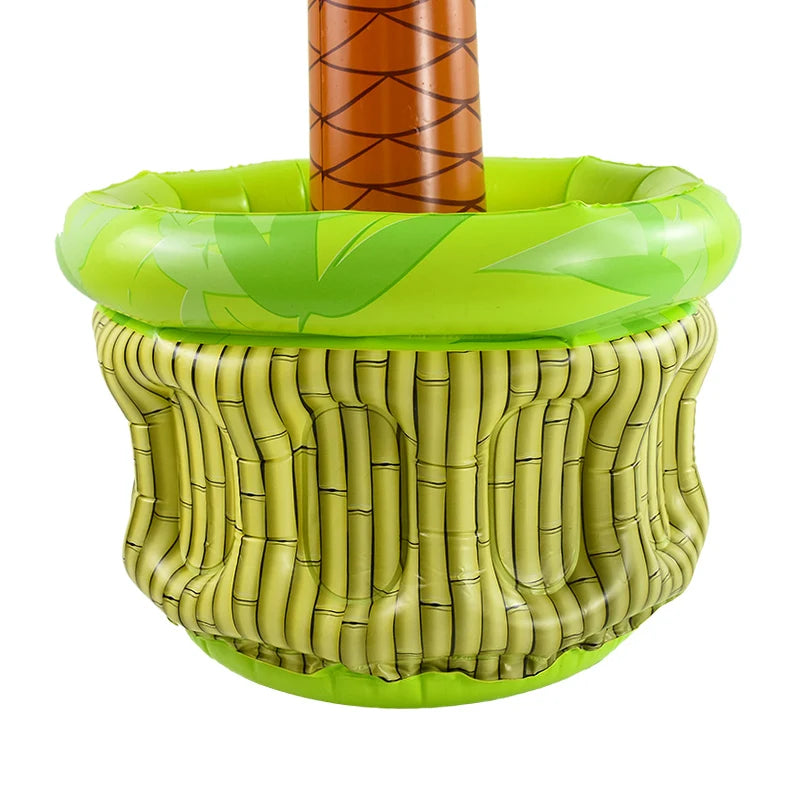 Tropical Palm Tree Inflatable Cooler - Pool Party Drink Holder