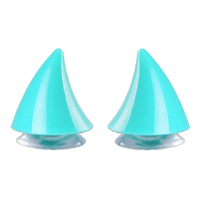 Motorcycle Helmet Horn Decoration - 2 Pack Rubber Corner Horns for Full Face Motocross & Off-Road Helmets