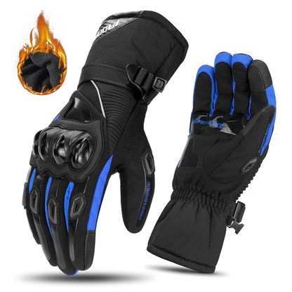 Winter Motorcycle Gloves - Windproof Waterproof Touch Screen Motocross Riding Gloves for Men