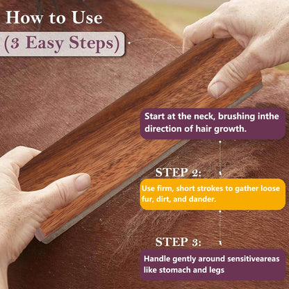 Multi-Purpose Pet Grooming Brush - Horse Sweat Scraper & Cleaning Tool for Cats, Dogs, Rabbits & Stable Equipment