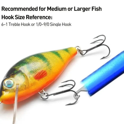 Portable Aluminum Fish Hook Remover - T-Hook Taker Tool for Fishing Tackle Equipment (1 Piece)