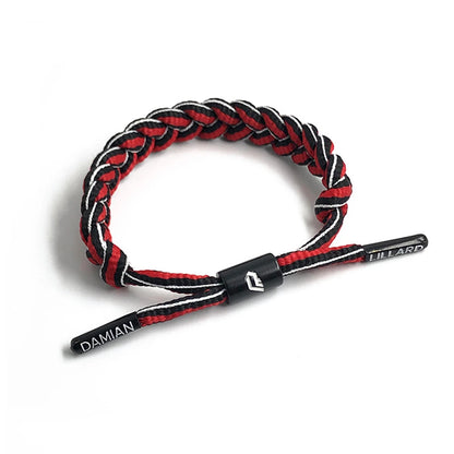 Basketball Star Braided Bracelet Sport Wristband Basketball Rope Pull Type Bracelet Gift for Men Boy Friend Fans