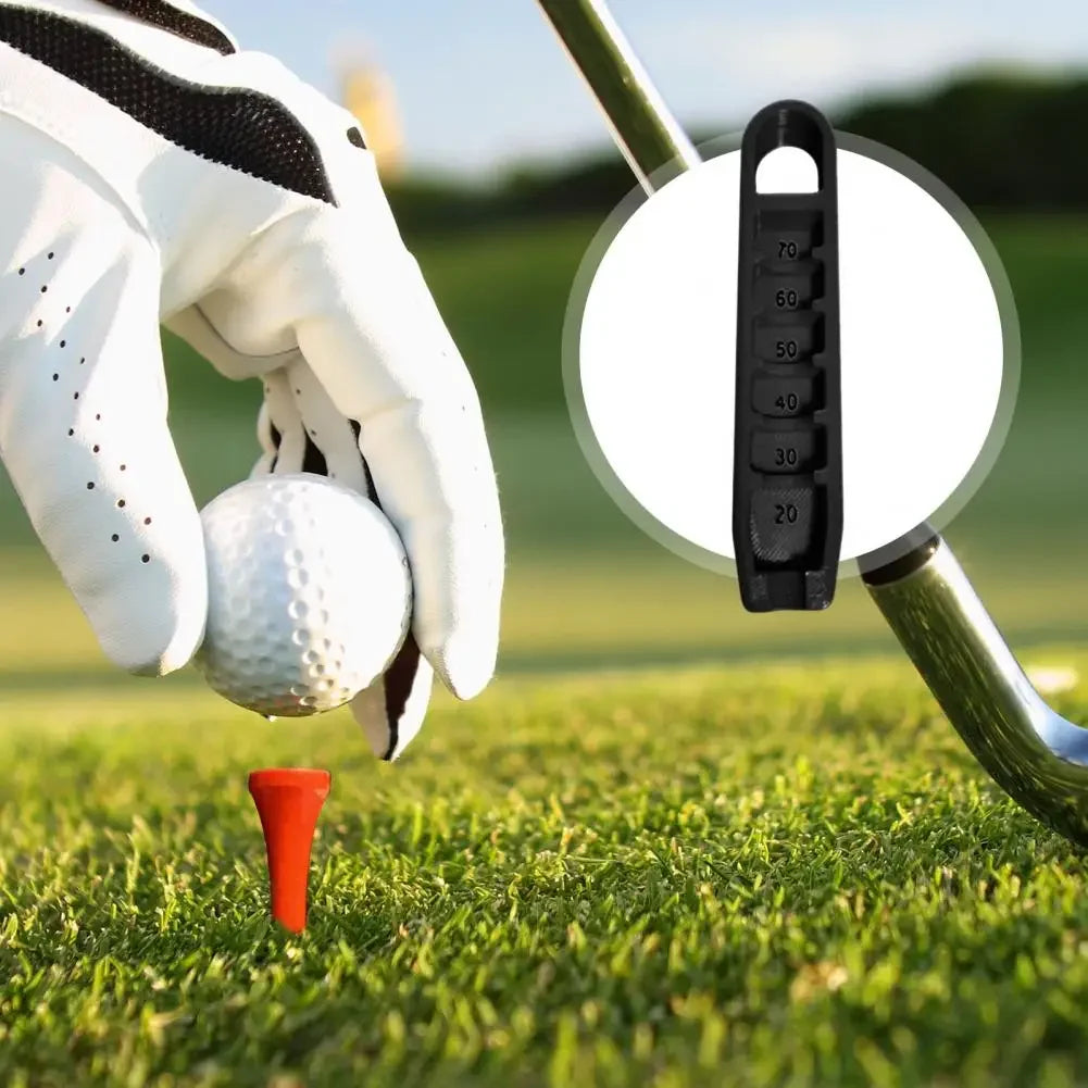 Adjustable Golf Tee Height Regulator - Portable Tee Stand with 20-70mm Precision Positioning - Essential Golf Training Tool