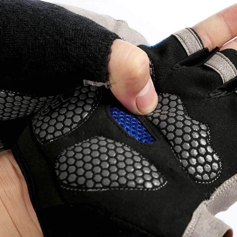 Premium Fingerless Gym Gloves - Breathable Anti-Slip Training Gloves for Men & Women - Weightlifting, Bodybuilding, Cycling & Sports