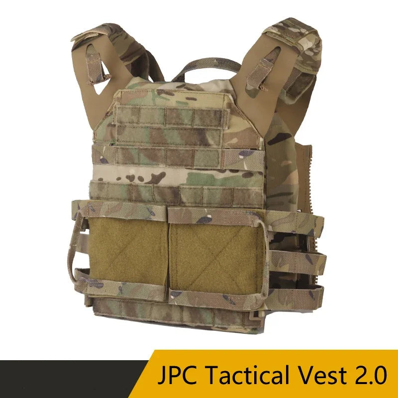 Tactical Sport Vest 2.0 - Breathable Adjustable Quick Release Nylon Carrier for Airsoft, Paintball & Outdoor Training