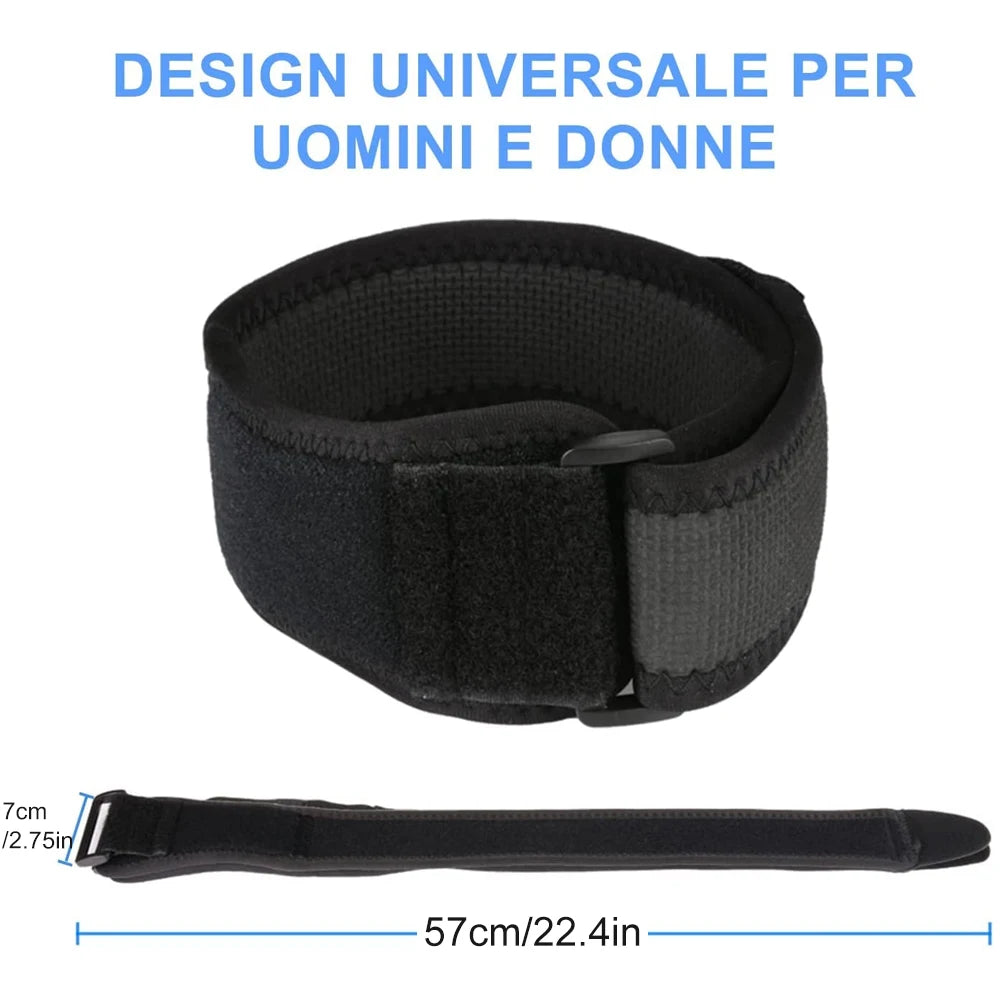 IT Band Compression Strap - Knee & Thigh Support for Running & Sports