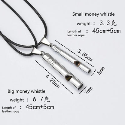 Emergency Survival Whistle - Loud Titanium Portable EDC Keychain for Outdoor Hiking Camping