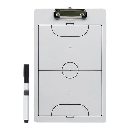 Volleyball Tactic Coaching Board - 35cm x 22cm Portable Strategy Clipboard for Volleyball, Handball & Futsal