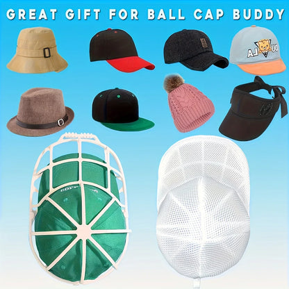 Baseball Cap Washing Machine Cleaner Cage with Mesh Bag