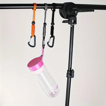 Anti-Fall Safety Lanyard with Carabiner Hook - Bungee Tether Tool Rope for Climbing, Aerial Work & Working at Heights Accessories