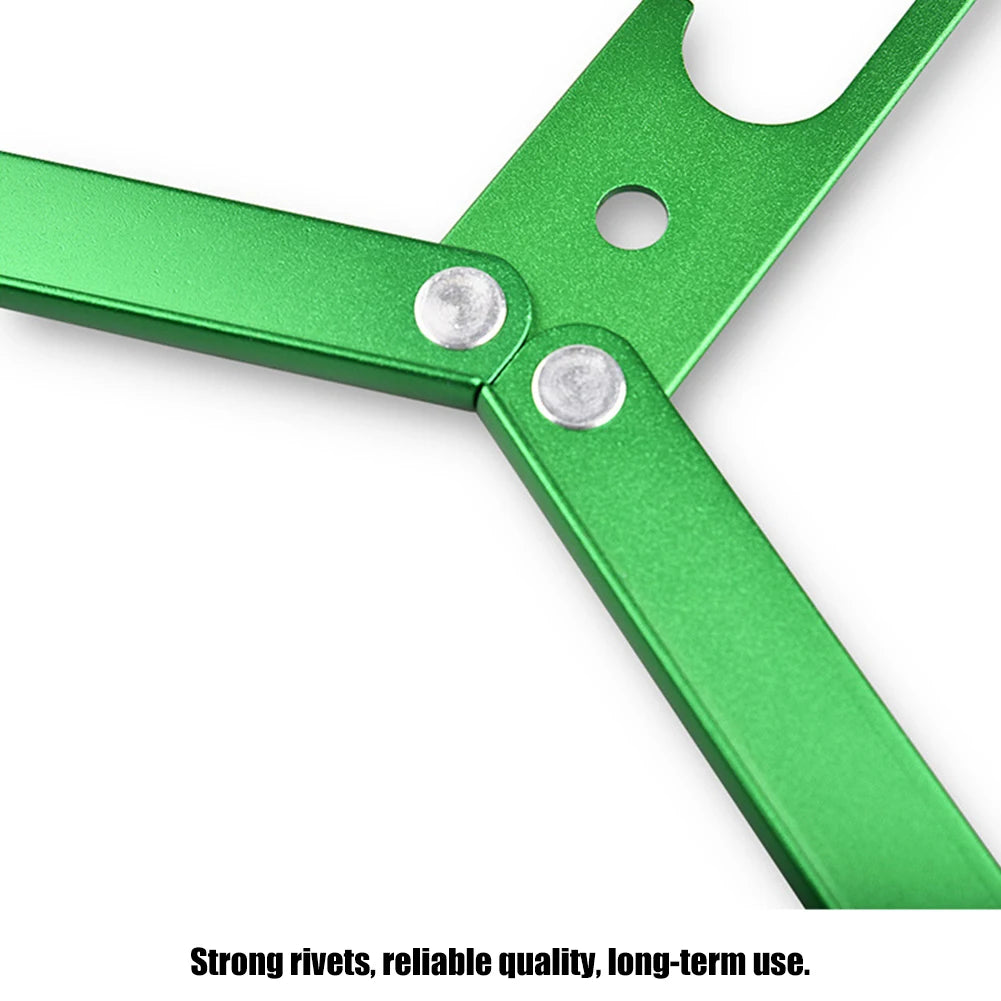 Portable Aluminum Alloy Folding Hanger - Space-Saving Coat Drying Rack for Camping and Travel