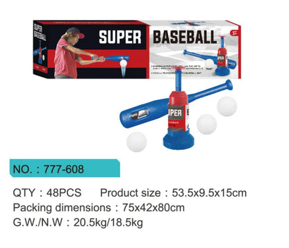 Adjustable Automatic Pitching Baseball Machine for Kids 3+ Years - Outdoor Toy Set Gift
