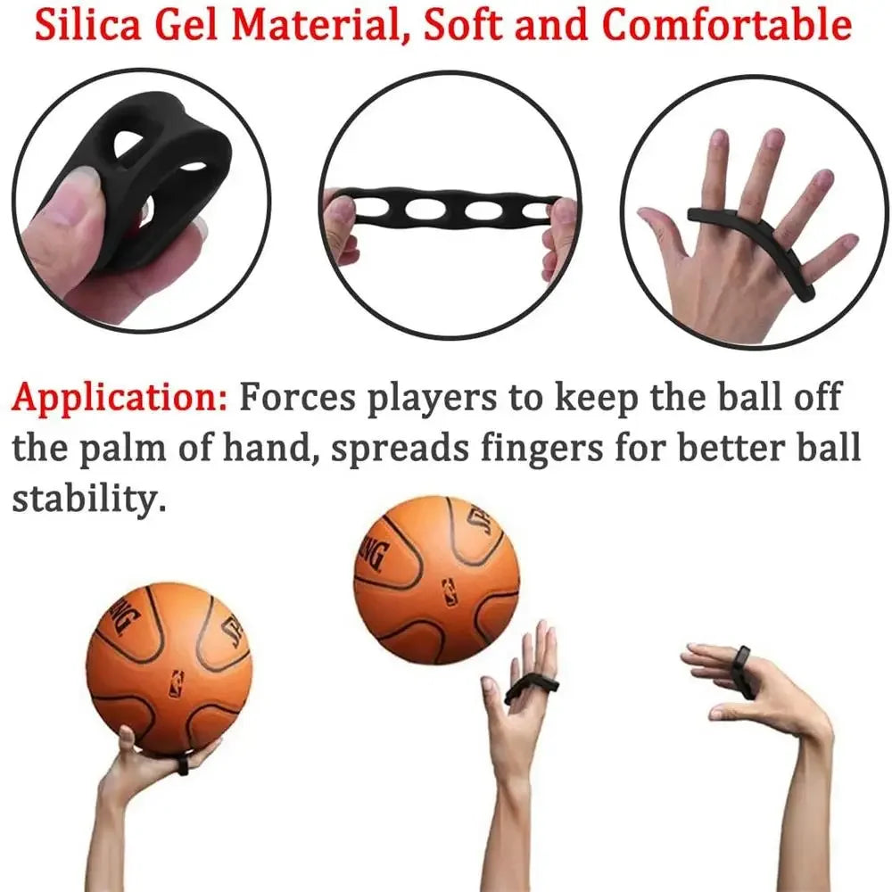 Silicone Basketball Shooting Trainer - Shot Lock Training Aid for Proper Form & Follow-Through - Sizes S/M/L