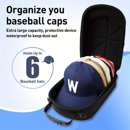 Baseball Cap Travel Case EVA Storage Carrier Bag Hat Protector Box for Travel Display Organization