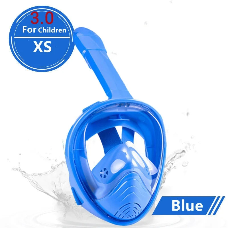 Full Face Diving & Snorkeling Mask – Anti-Fog, Waterproof | Adults & Kids