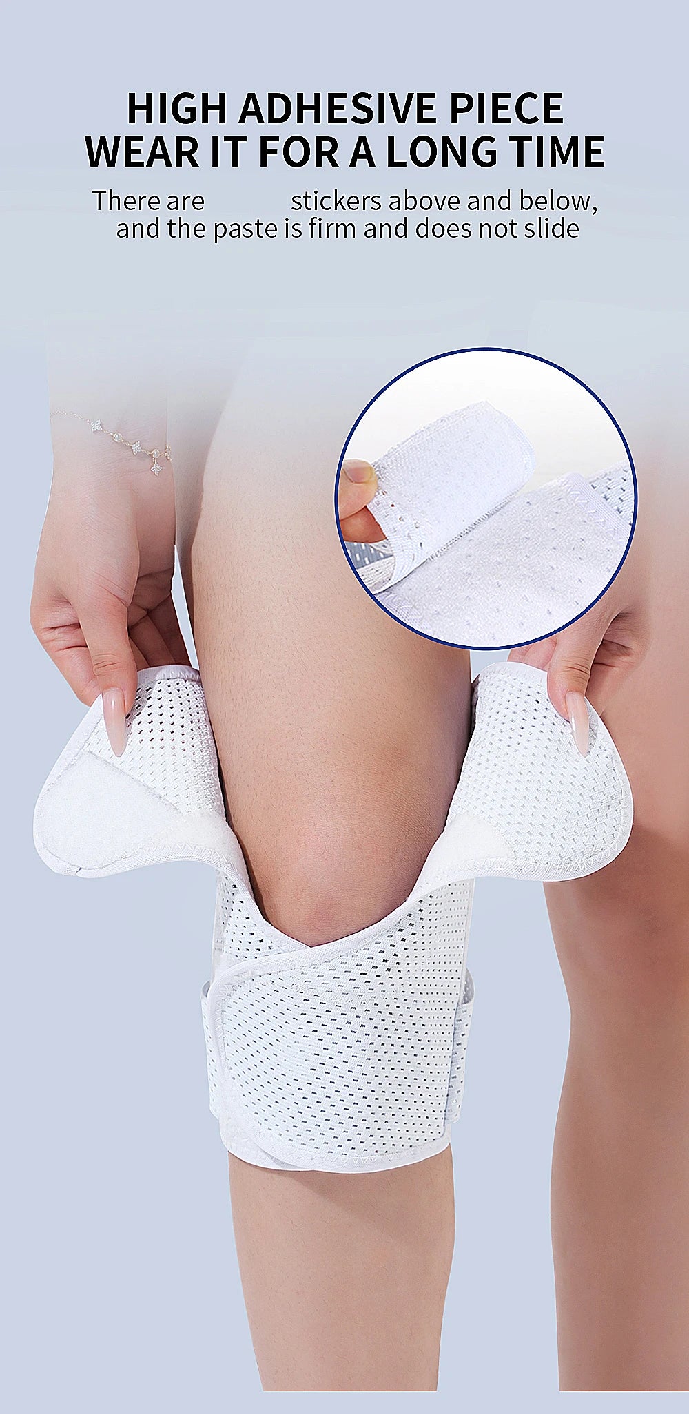 Pressurized Elastic Knee Support - Nylon Compression Knee Brace for Arthritis, Joint Protection & Sports (Men & Women)