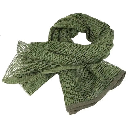 75" x 35" Tactical Camouflage Mesh Scarf - Polyester-Cotton Camo Net for Hunting, Shooting & Outdoor Sports