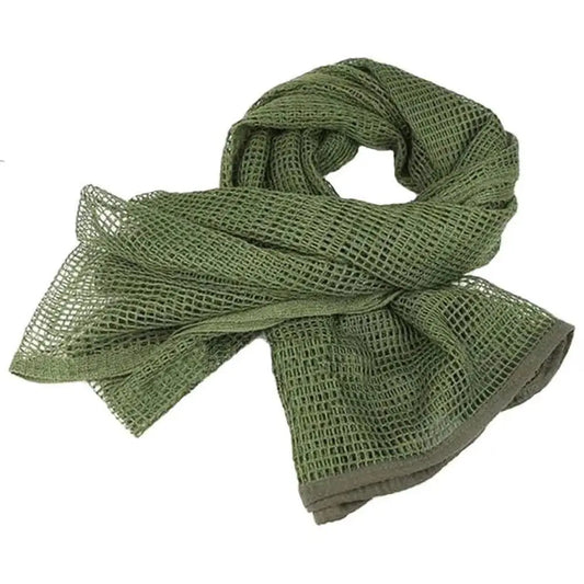 75" x 35" Tactical Camouflage Mesh Scarf - Polyester-Cotton Camo Net for Hunting, Shooting & Outdoor Sports
