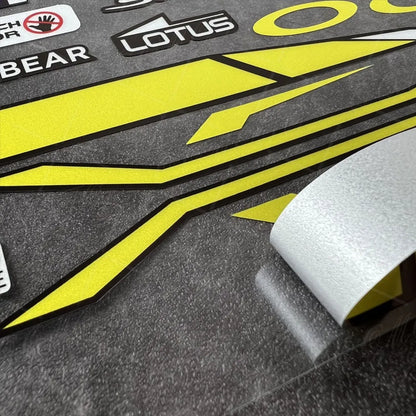 Reflective Motorcycle Helmet Visor Sticker - Waterproof Racing Decals for SHOEI, HJC, KYT Helmets