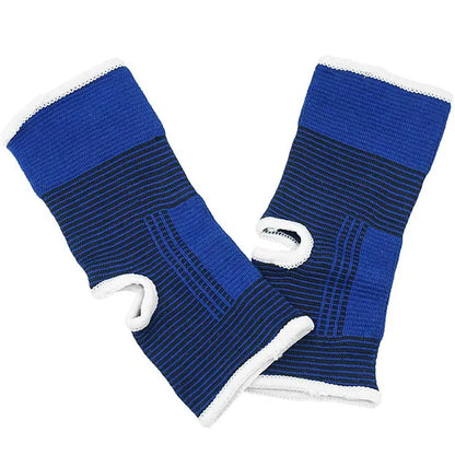 Elastic Ankle Brace Support - Super Soft Protection Guard for Gym Running Sports Fitness (1 Pair)