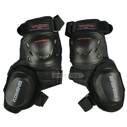 Komine SK-652 Motorcycle Knee Pads - Anti-Fall Slider Protectors for Track and Highway Riding
