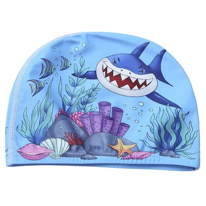 Professional Cartoon Swimming Cap for Kids