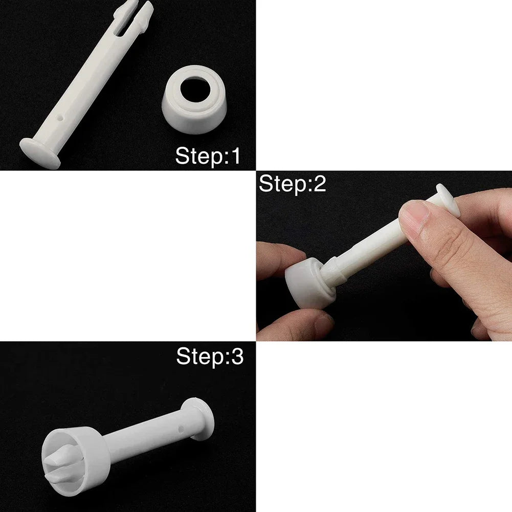 Intex Pool Joint Pin Replacement Set - 12/24 Piece Plastic Lock Pins with Rubber Seals for Round Metal Frame Swimming Pools