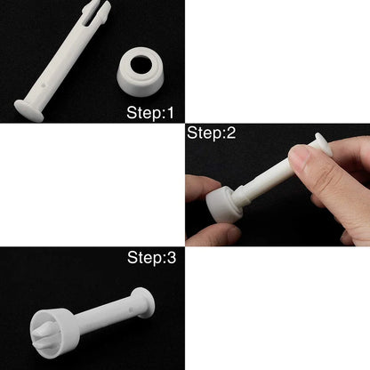 Intex Pool Joint Pin Replacement Set - 12/24 Piece Plastic Lock Pins with Rubber Seals for Round Metal Frame Swimming Pools