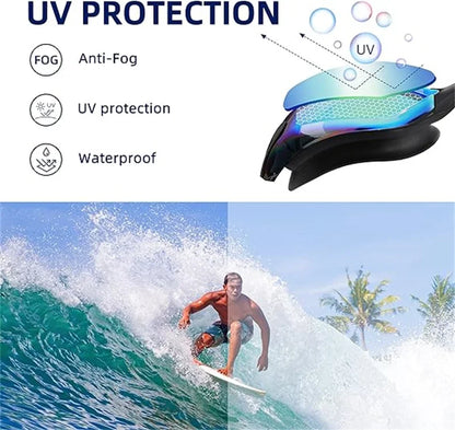 Professional HD Anti-Fog Swimming Goggles - Leak-Proof Adjustable Silicone Eyewear for Men & Women