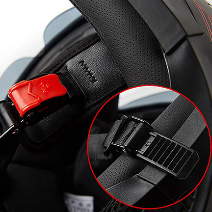 Half Face Motorcycle Helmet - Double Lens, Four Season, Unisex Street Fashion Safety Helmet