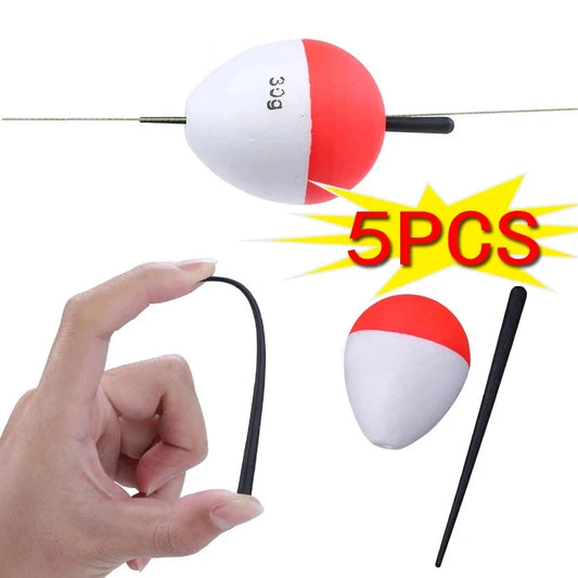 Premium Fishing Float Set - 5 Pieces, 8 Size Options, High Quality