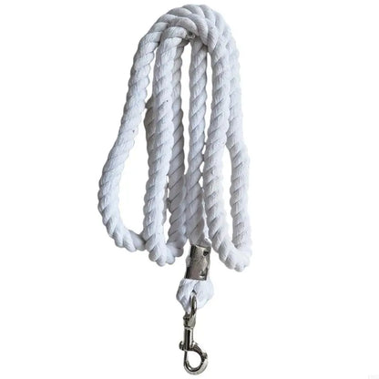 Heavy Duty Cotton Weave Equestrian Halter - 652F Leading Rope for Horses & Livestock