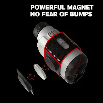 Magnetic Golf Rangefinder Strap Holder - Adjustable Cart Mount with Strong Magnet