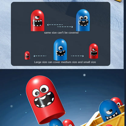 Tic Tac Toe Strategy Board Game - Big Eat Small Educational Thinking Game for Kids - Parent-Child Interactive Learning Toy - Christmas Gift