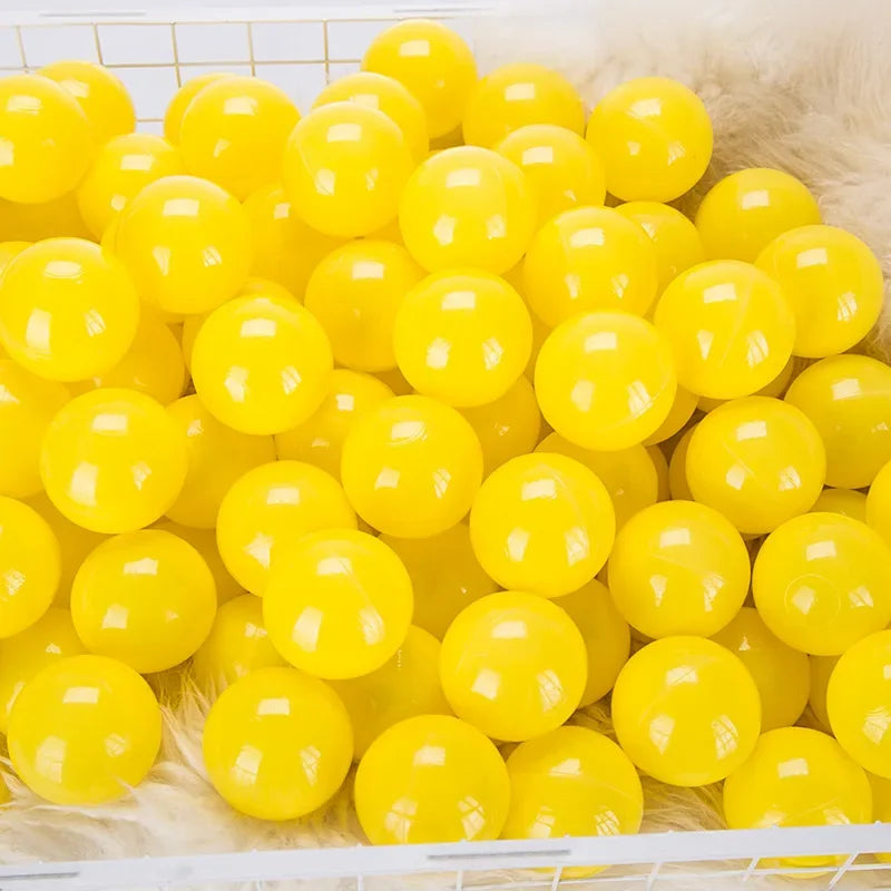 Colorful Ocean Ball Pit Balls - Eco-Friendly Non-Toxic Plastic Play Balls 5.5cm (50pcs Love & Star Shapes)