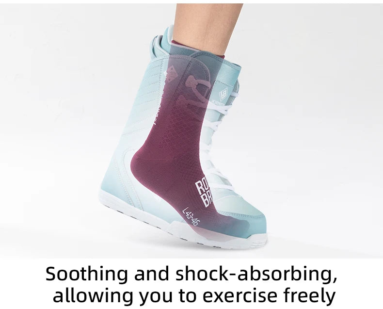 ROCKBROS High-Performance Cycling Socks - Breathable Shock-Absorbing Sport Socks with High Elastic Fabric for Outdoor Biking (1 Pair)