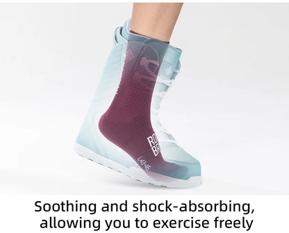 ROCKBROS High-Performance Cycling Socks - Breathable Shock-Absorbing Sport Socks with High Elastic Fabric for Outdoor Biking (1 Pair)