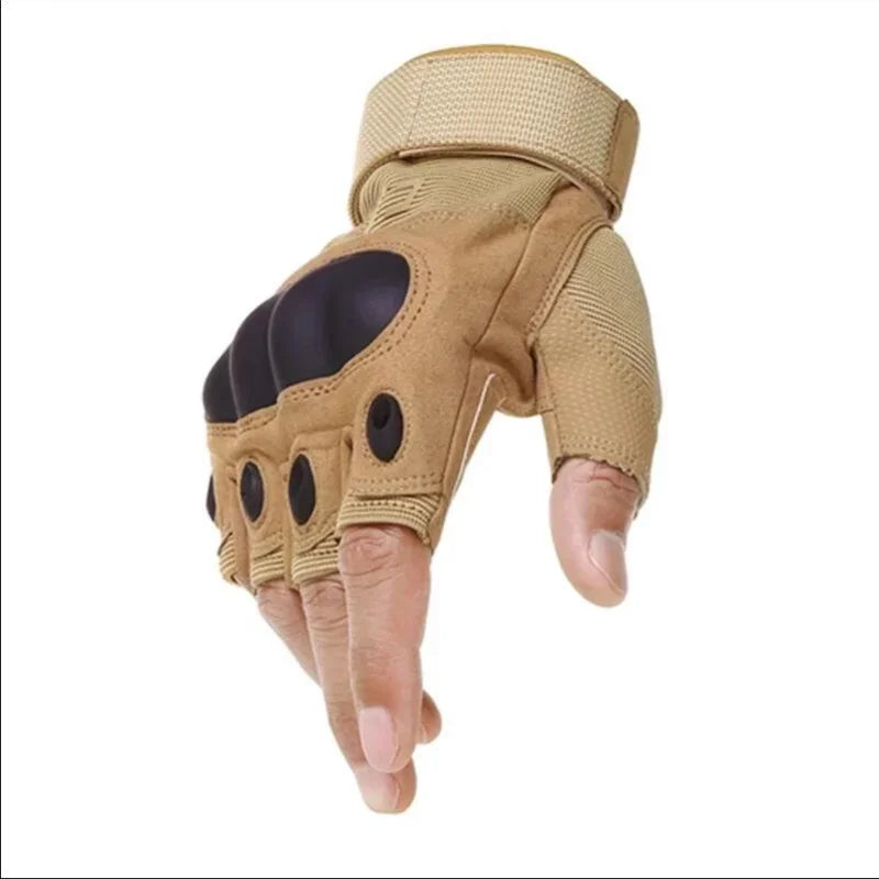 Men's Half Finger Tactical Gloves - Military Grade Outdoor Sports Gloves for Shooting, Hunting, Airsoft, Motorcycle & Cycling